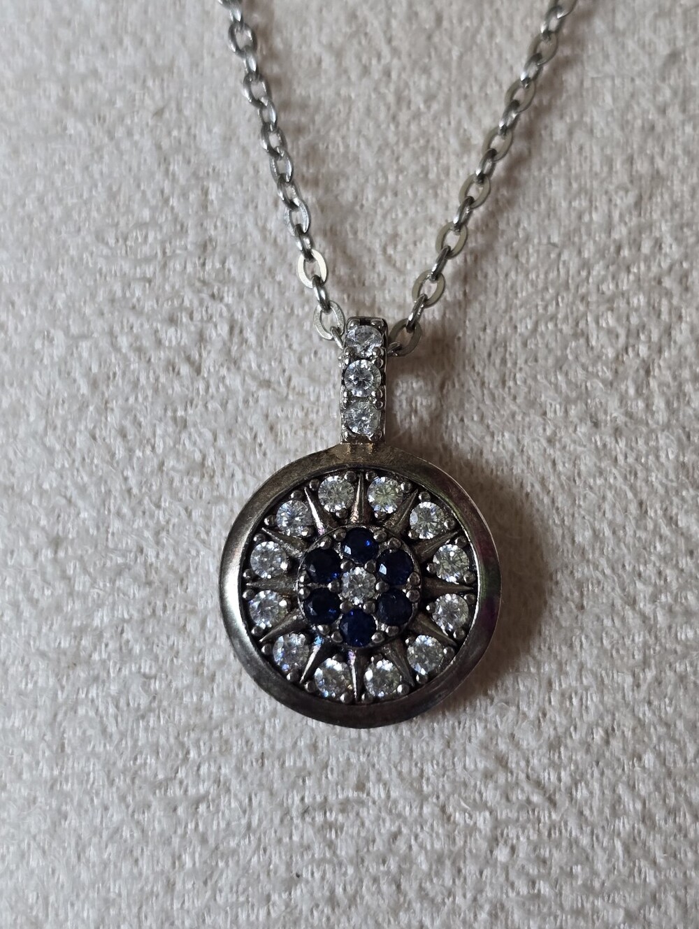 Sterling Silver Evil Eye Necklace